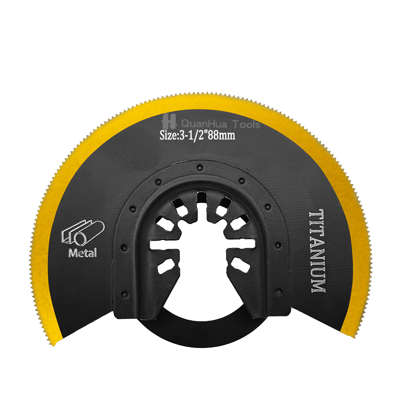 88 mm-es félkör alakú bimetál titán bevonatú fém vágófűrészlap QH-1013HK-DT